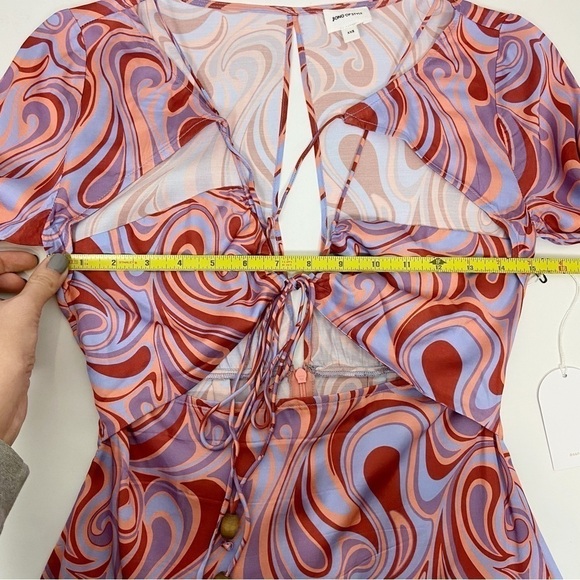 Song of Style Coraline Mini Dress in Aven Multi Swirl Size XXS - Picture 10 of 13